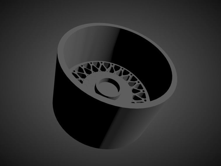 BBS E50 scalable and Printable rim 3D print model_1