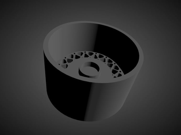 BBS E30 Rennsport scalable and Printable rim 3D print model_1