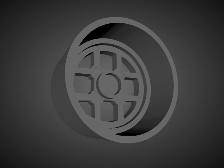 August Japan Feroce 4H scalable and Printable rim 3D print model_1