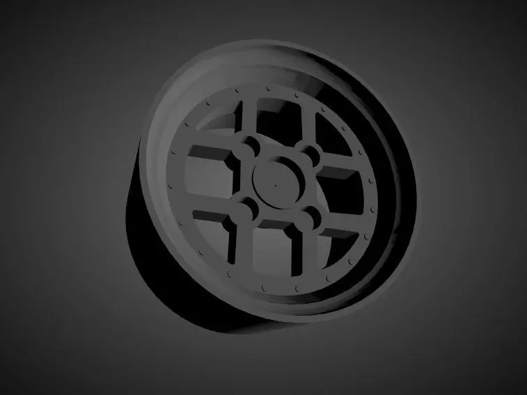 August Japan Feroce 4H scalable and Printable rim 3D print model_0