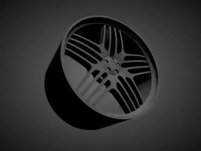 Alpina scalable and Printable rim 3D print model