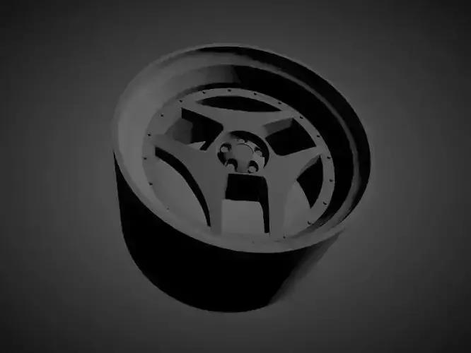 Advan SA3 scalable and Printable rim 3D print model