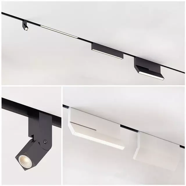 Delta Light Recessed Track Light Sets 3D model_0