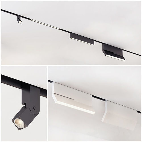 Delta Light Recessed Track Light Sets  3D model