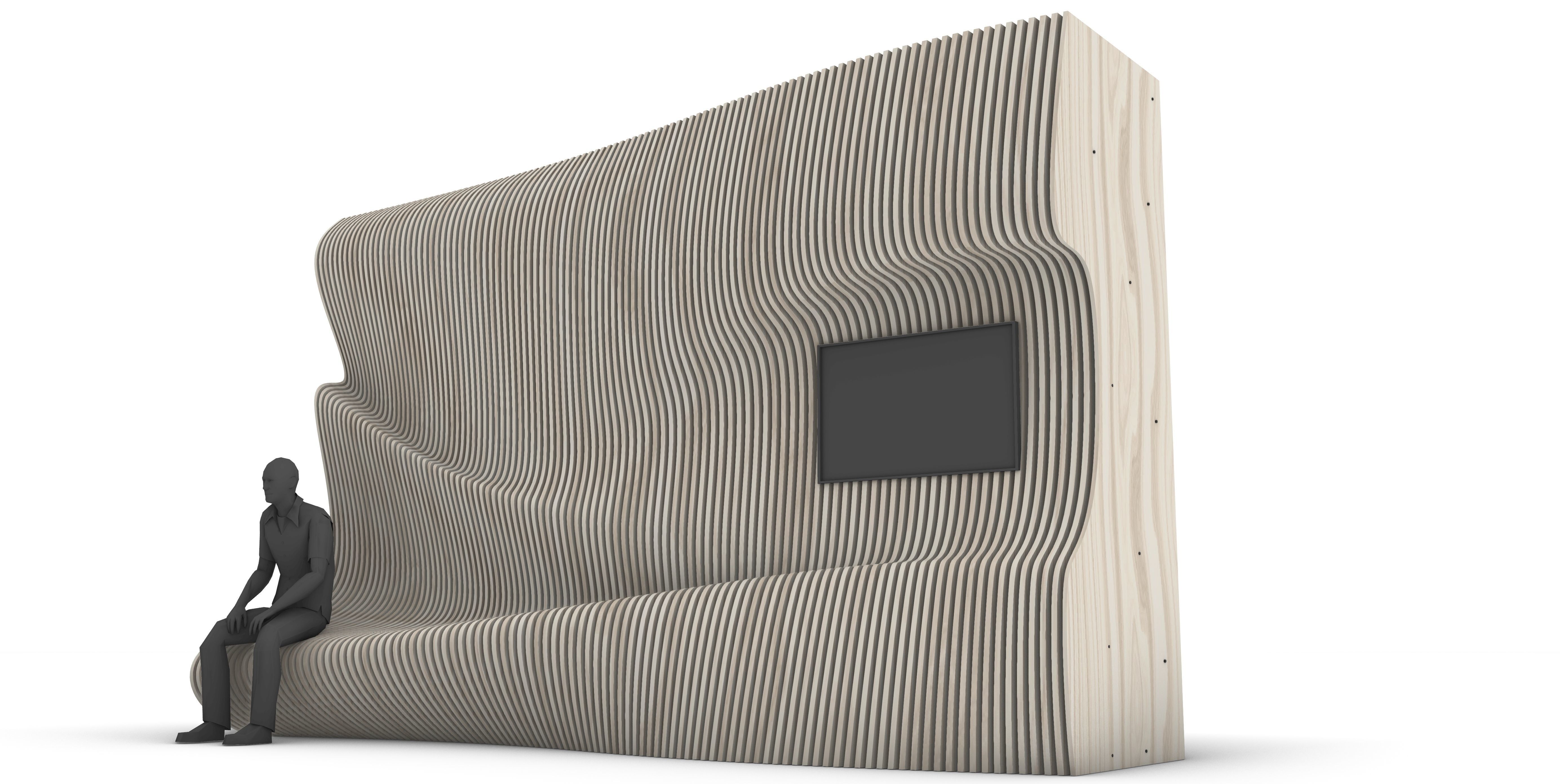 Parametric Wall 3D model_5