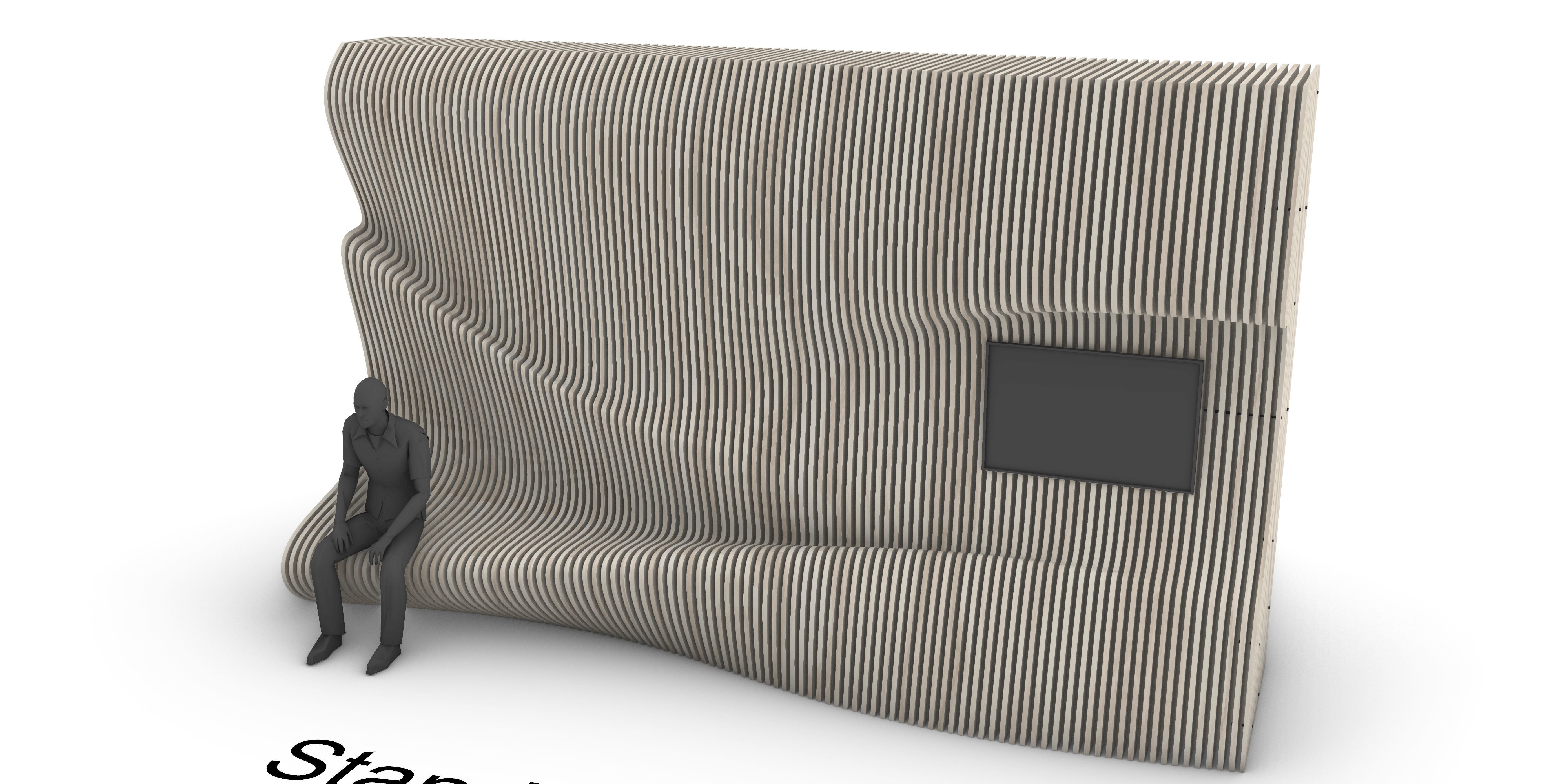 Parametric Wall 3D model_6