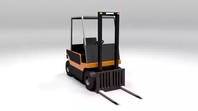 FORKLIFT LOWPOLY truck animation