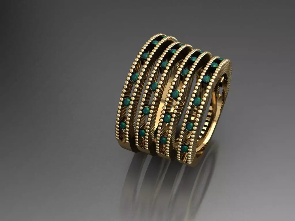 T065- Diamond solitarie ring 3D print model_0