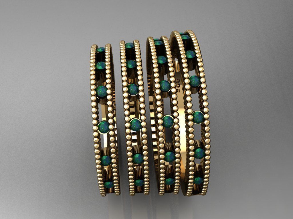 T065- Diamond solitarie ring 3D print model_3