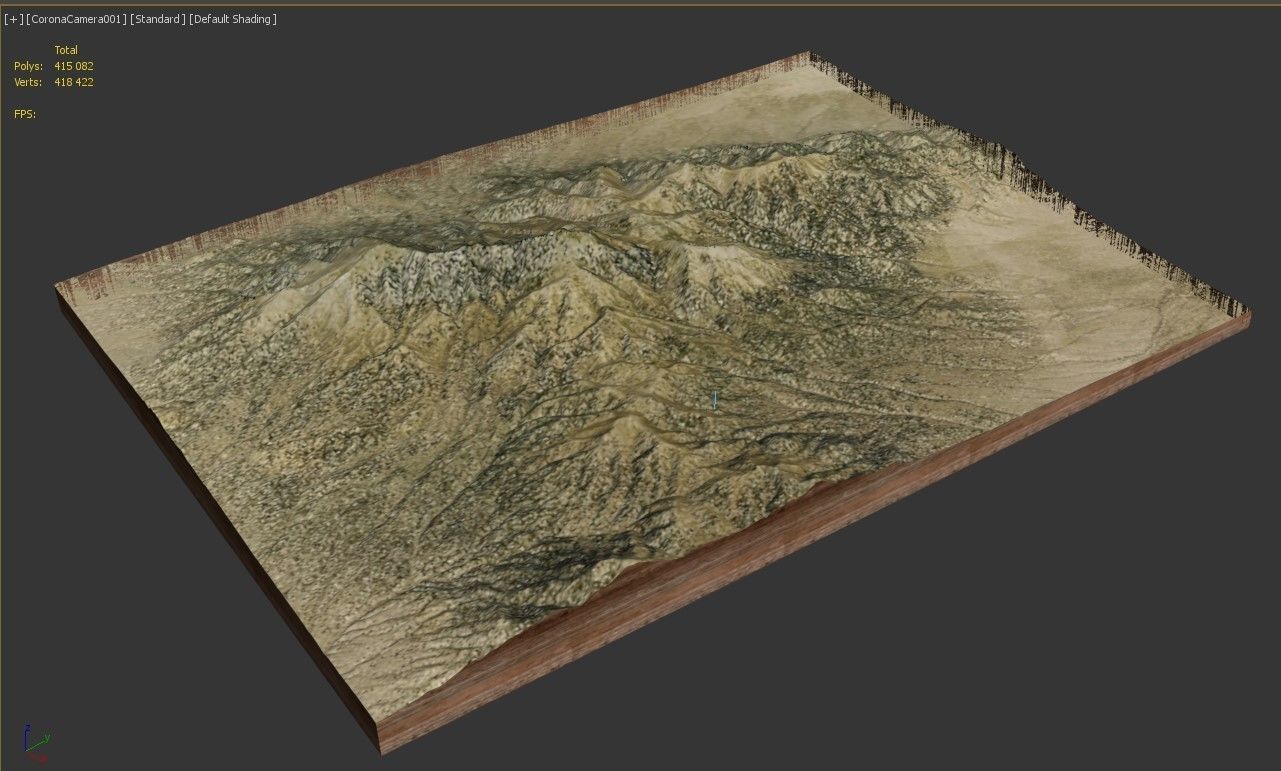 Mountain landscape 3D model_10