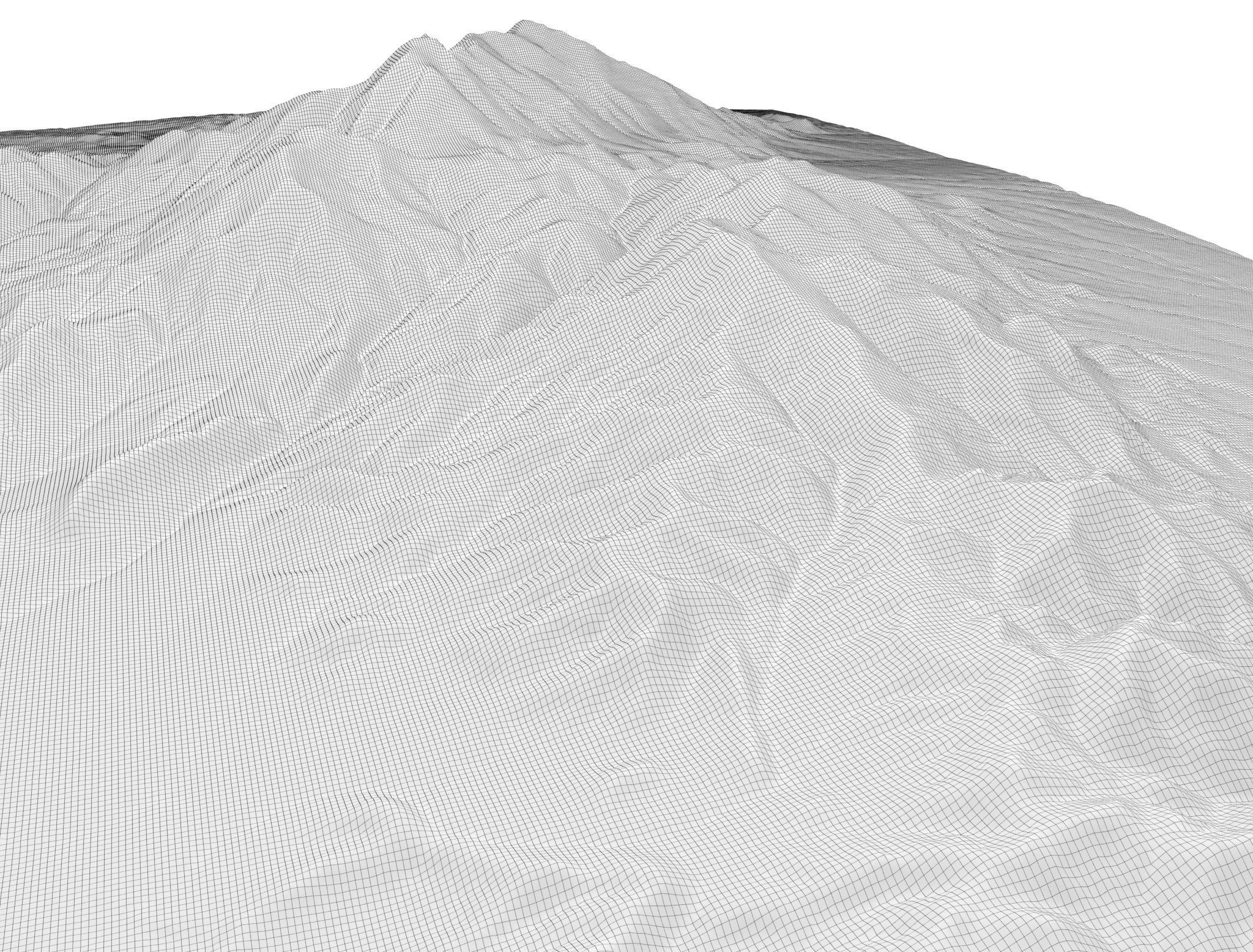 Mountain landscape 3D model_8
