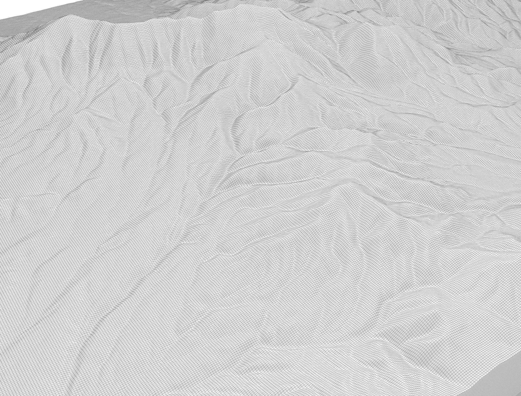 Mountain landscape 3D model_9