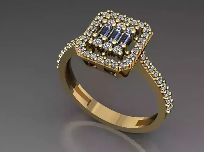 T071- Diamond solitarie ring