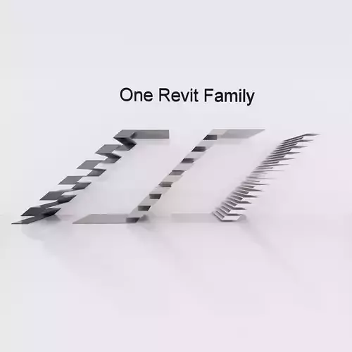 Special Stairs - Full parametric Revit Family