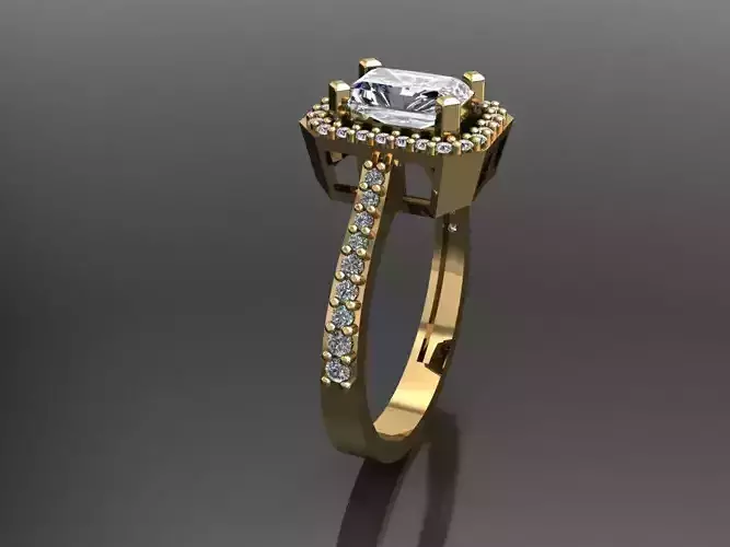 T073- Diamond solitarie ring