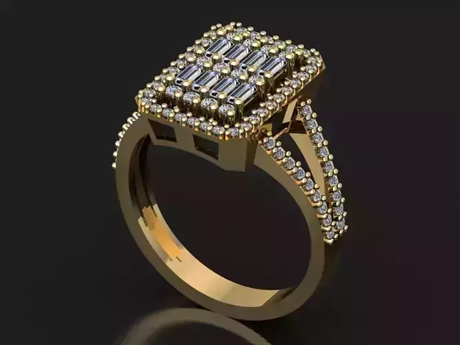 T074- Diamond solitarie ring