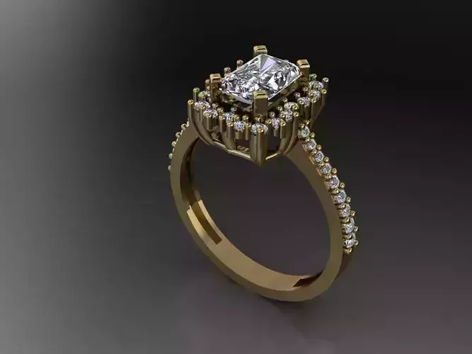 T075- Diamond solitarie ring