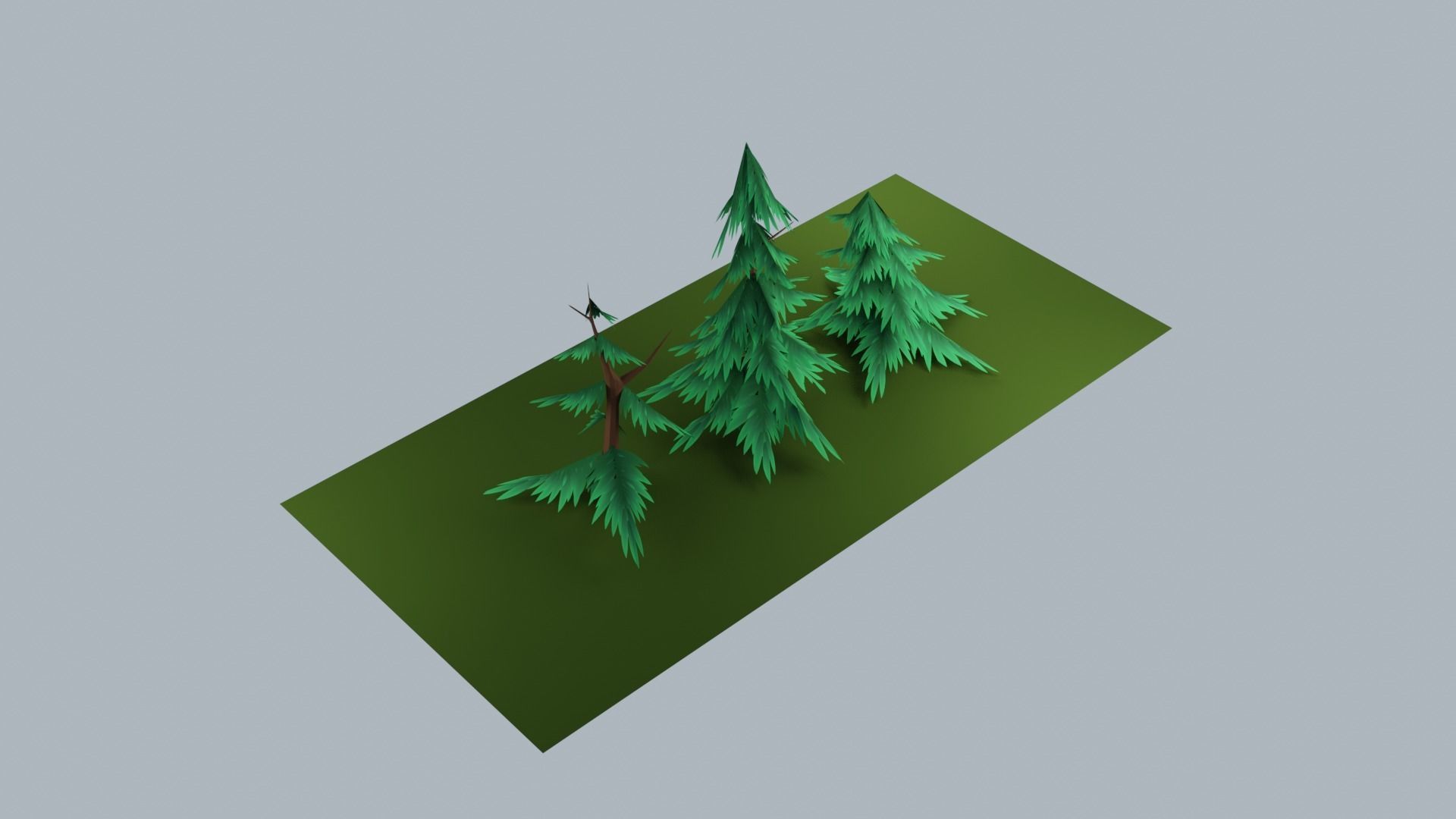 STYLIZED - Low-Poly 3D Pine trees pack Low-poly 3D model_2