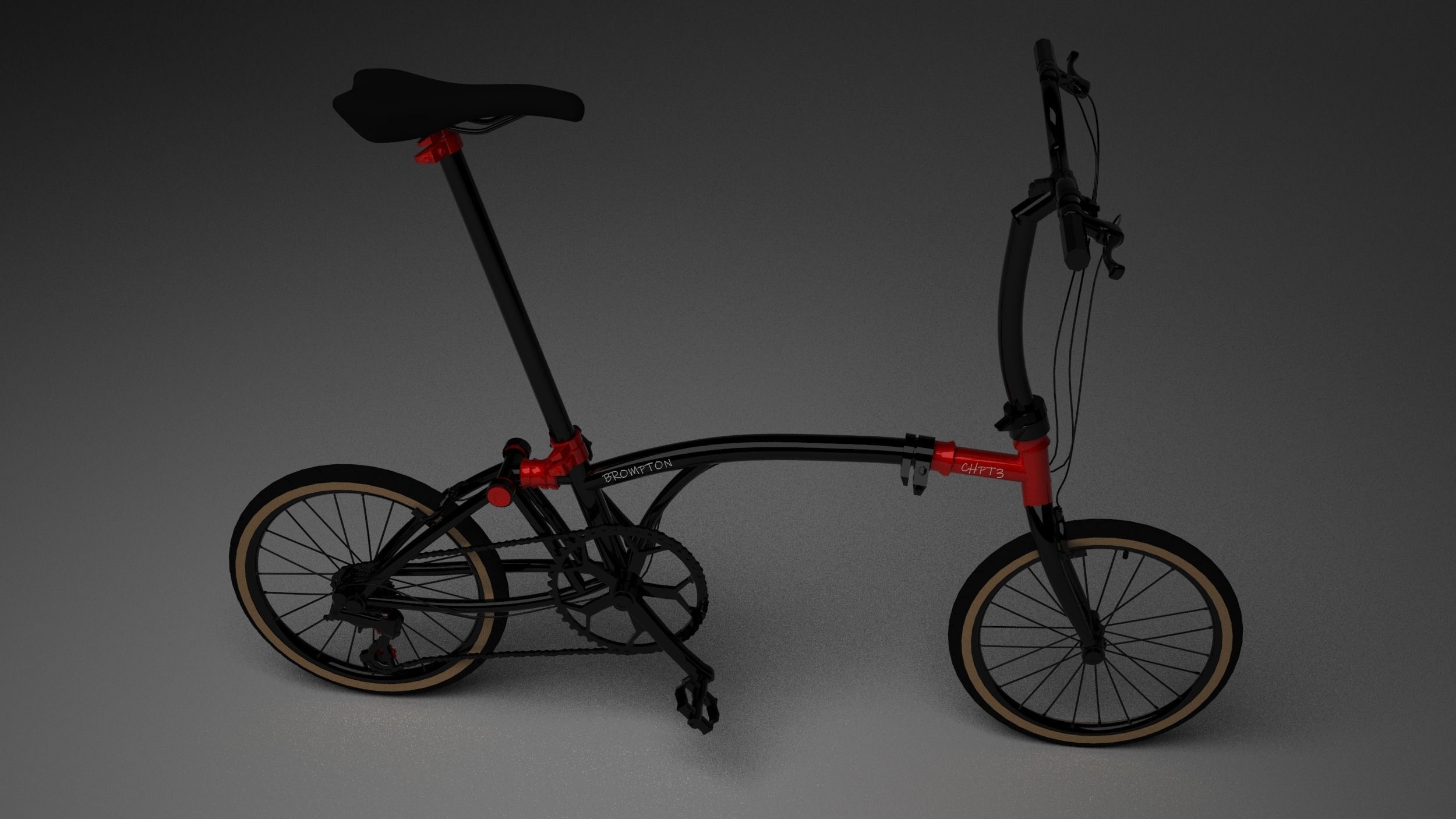 Brompton CHPT3 Special Edition Low-poly 3D model_7