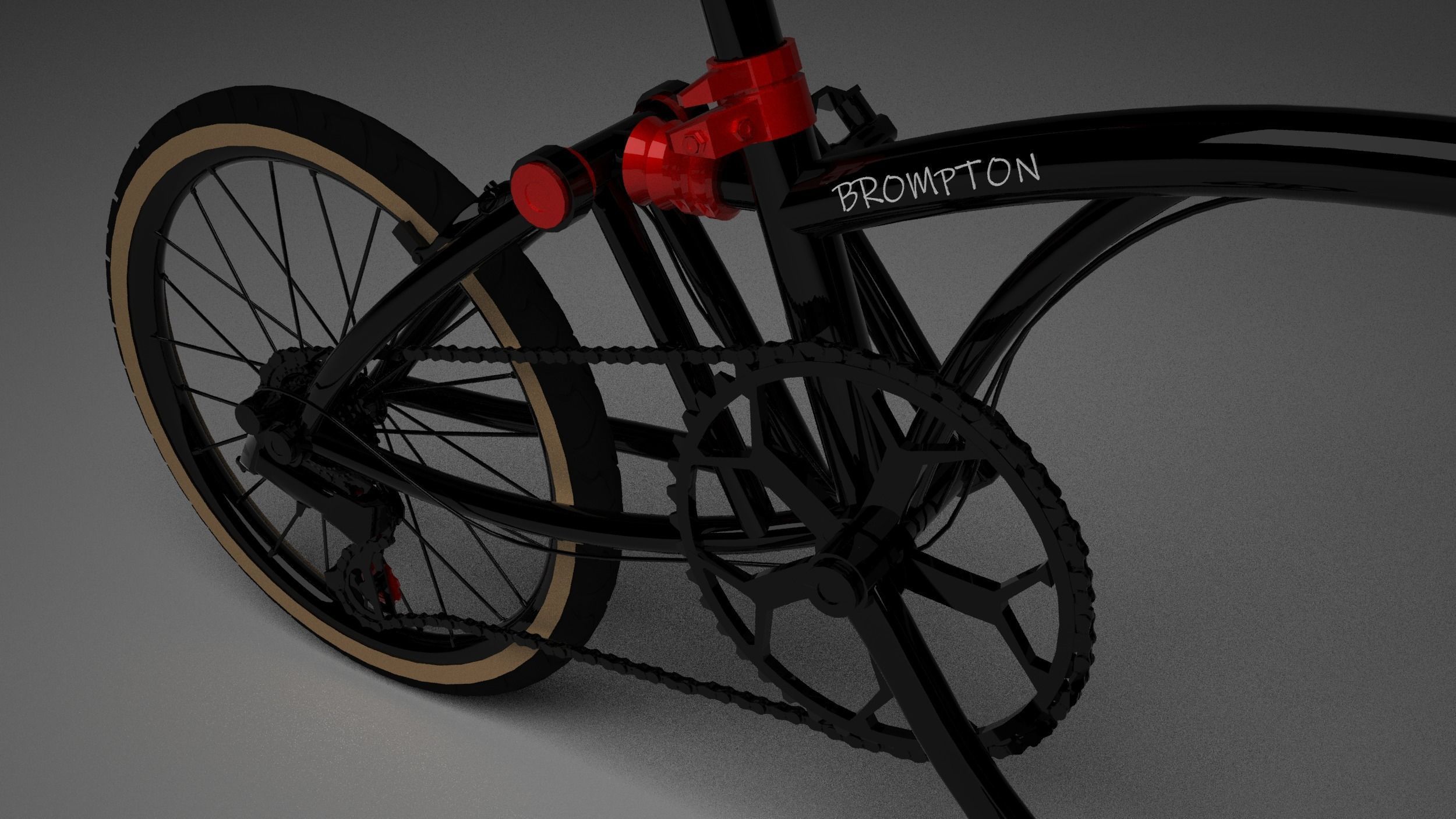 Brompton CHPT3 Special Edition Low-poly 3D model_9