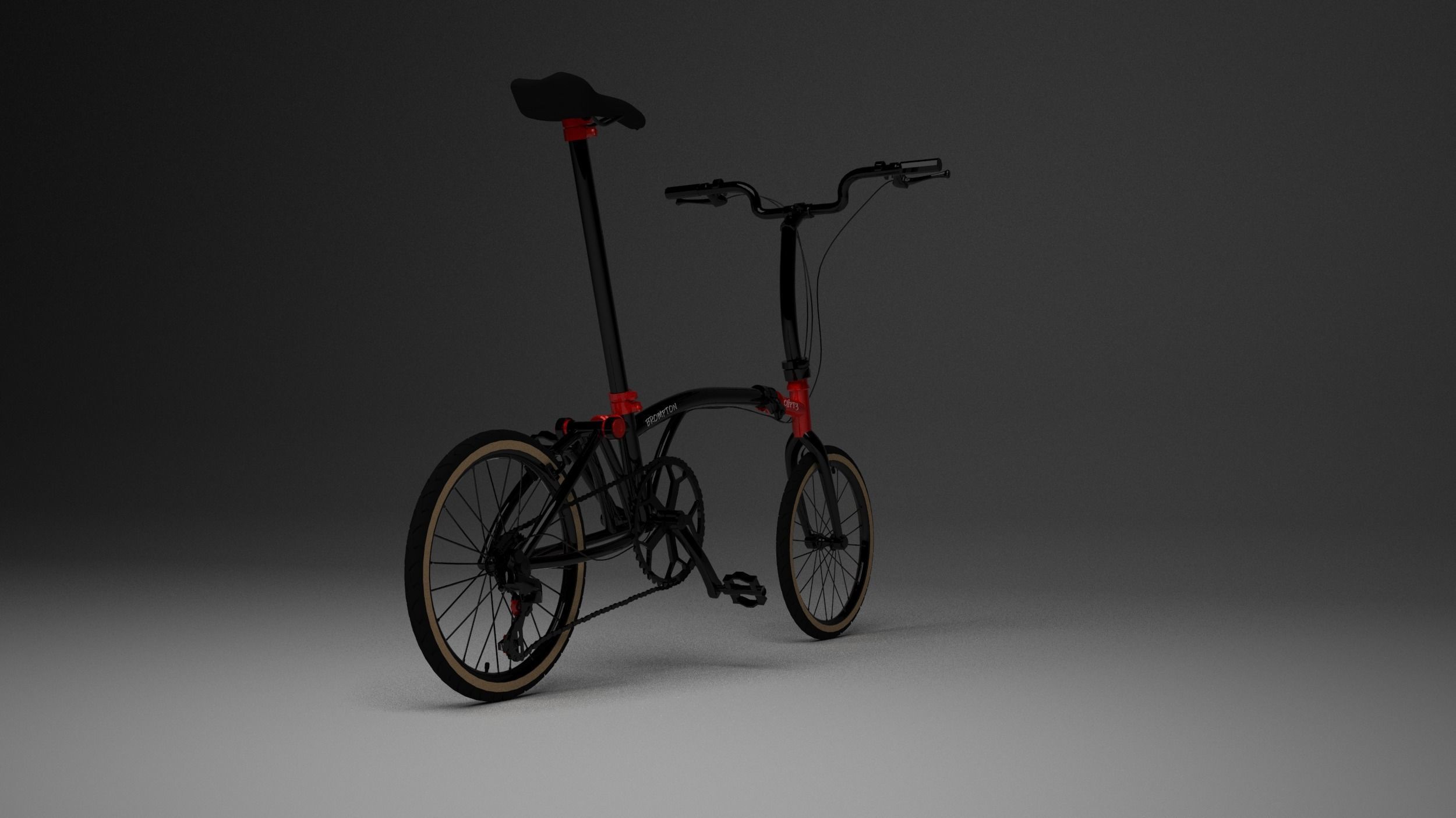 Brompton CHPT3 Special Edition Low-poly 3D model_2
