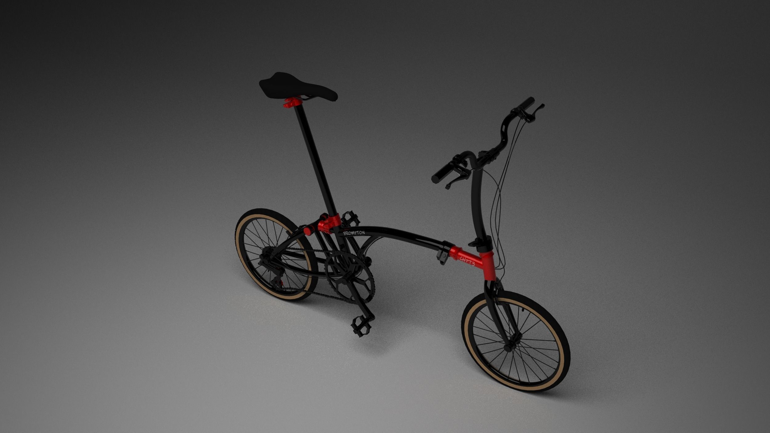 Brompton CHPT3 Special Edition Low-poly 3D model_8