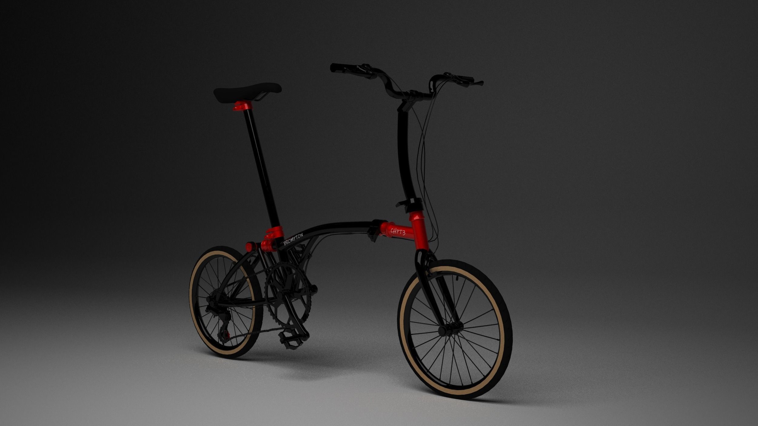 Brompton CHPT3 Special Edition Low-poly 3D model_11