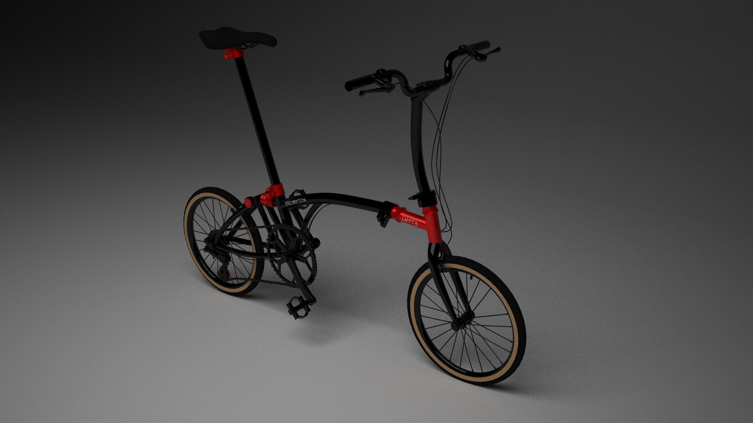 Brompton CHPT3 Special Edition Low-poly 3D model_10