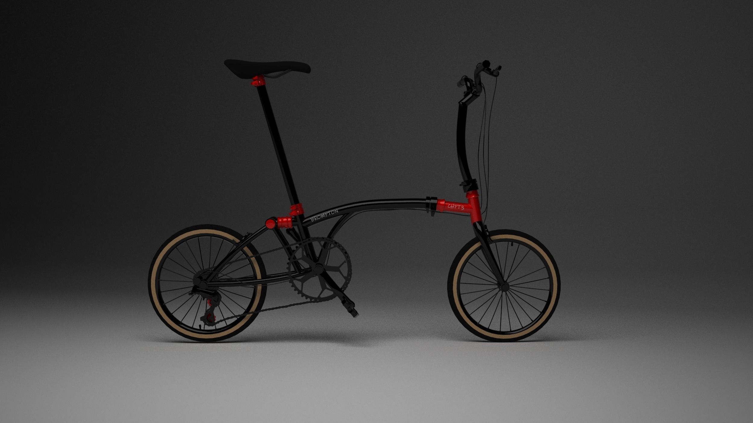 Brompton CHPT3 Special Edition Low-poly 3D model_4