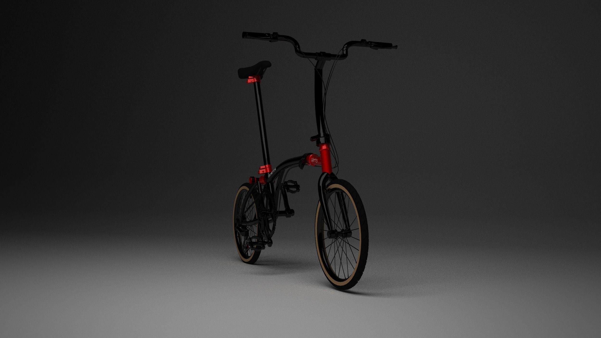 Brompton CHPT3 Special Edition Low-poly 3D model_5