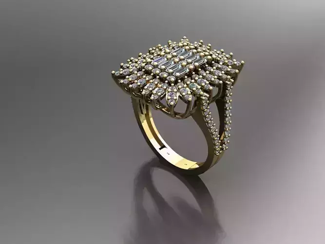 T080- Diamond  solitarie ring