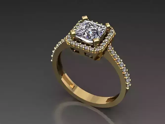 T081- Diamond solitarie ring