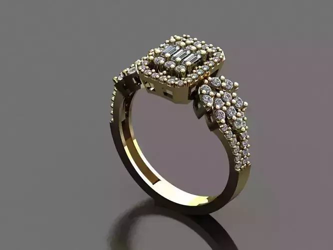 T082- Diamond solitarie ring