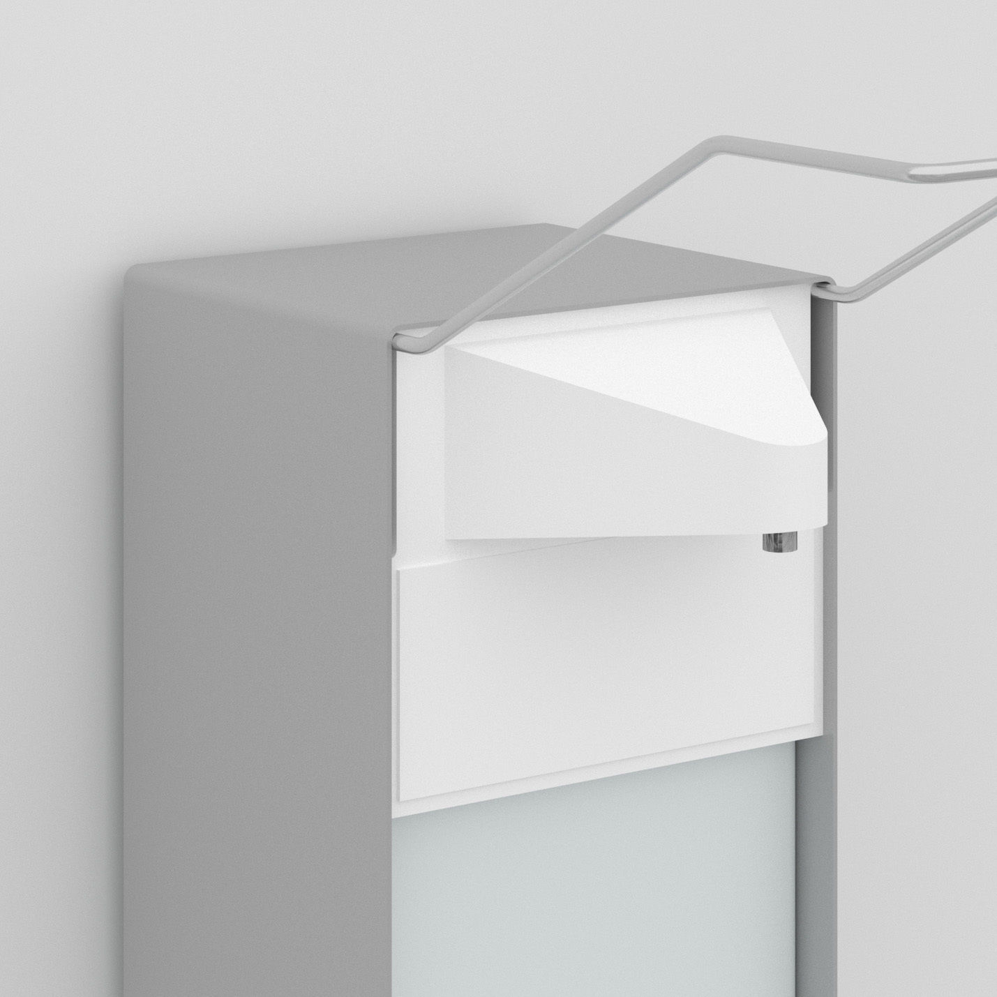 soap dispenser Wallmount 3D model_4
