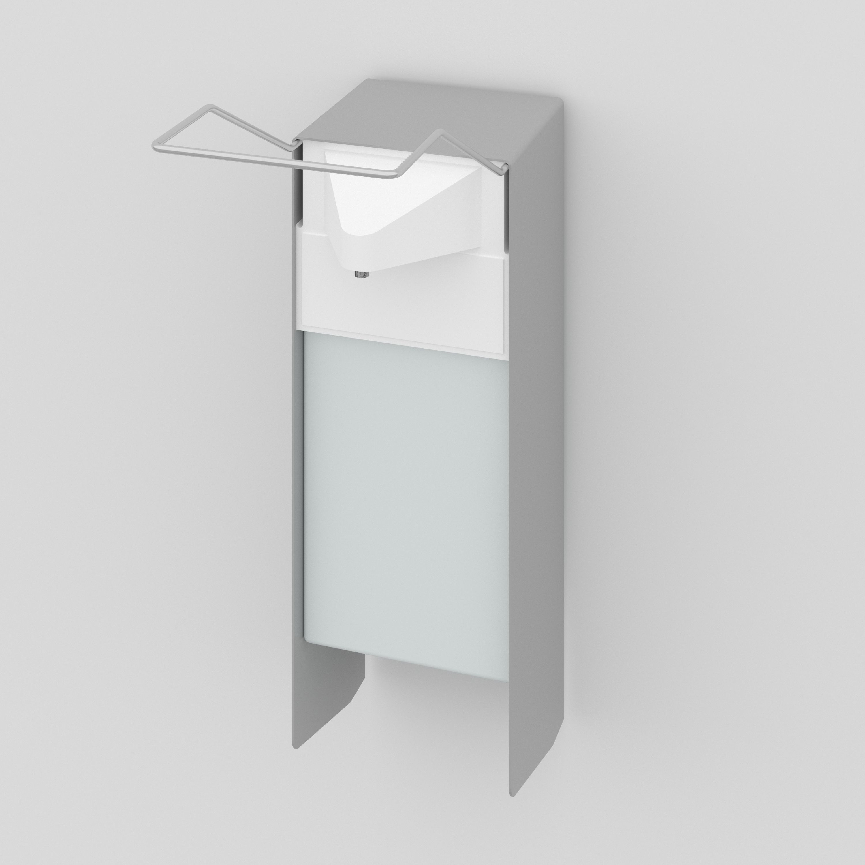 soap dispenser Wallmount 3D model_2
