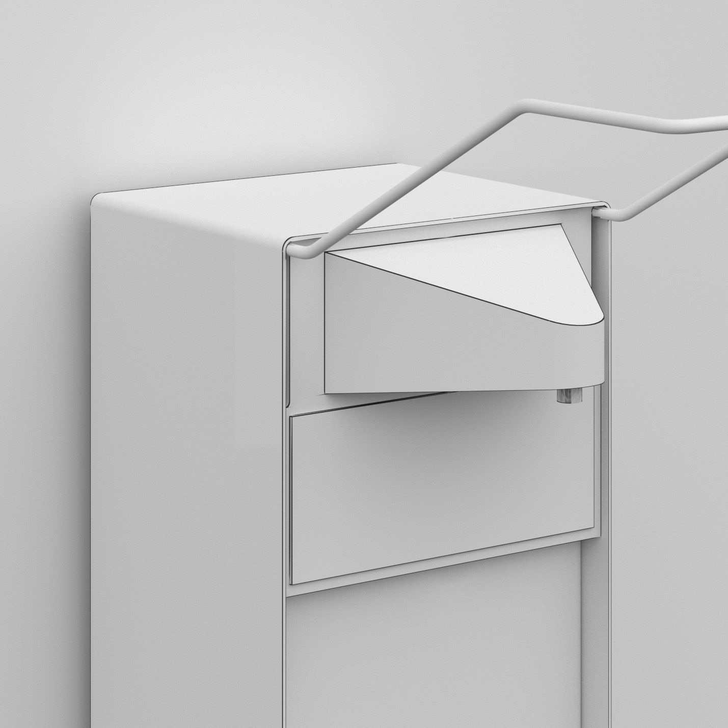 soap dispenser Wallmount 3D model_5