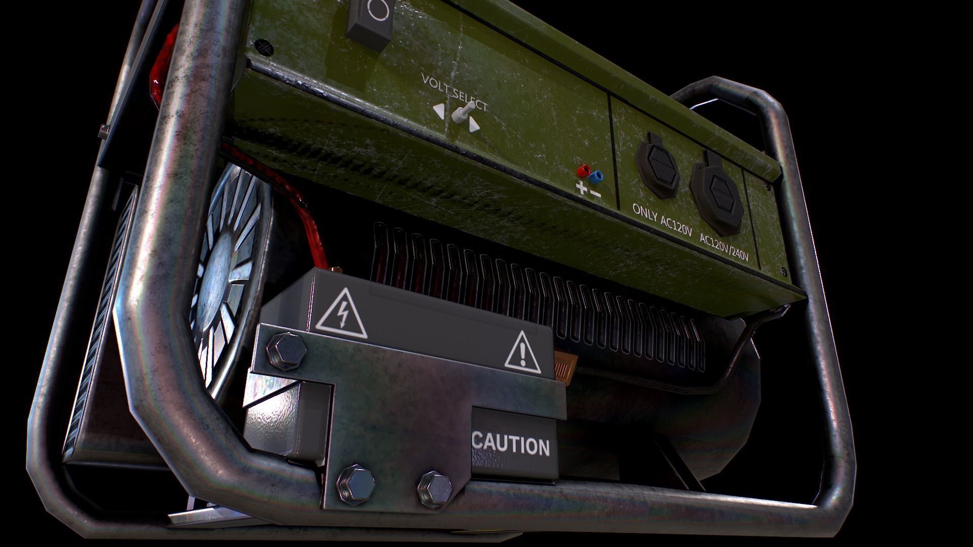 Generator Game-ready Model - Gest Low-poly 3D model_8