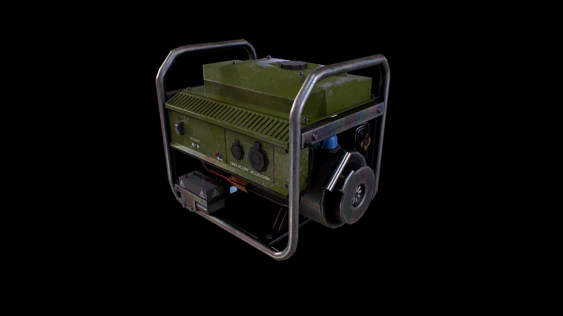 Generator Game-ready Model - Gest Low-poly 3D model_5