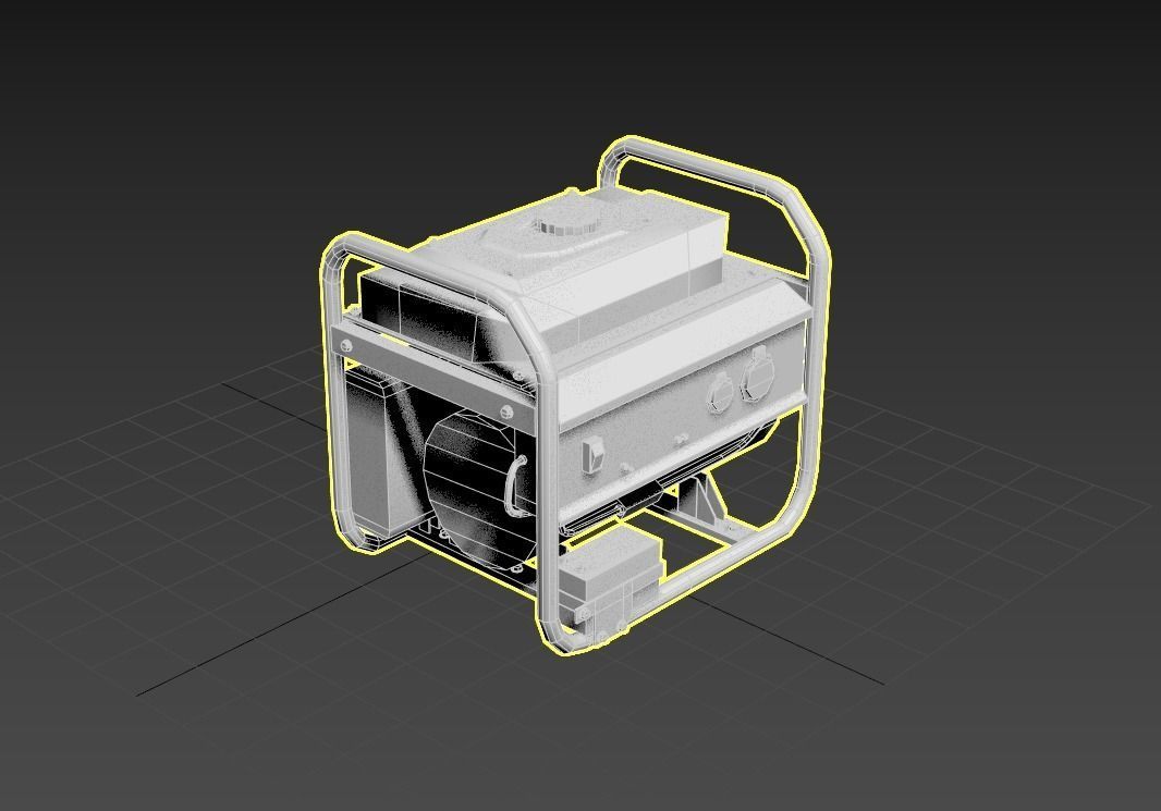 Generator Game-ready Model - Gest Low-poly 3D model_4