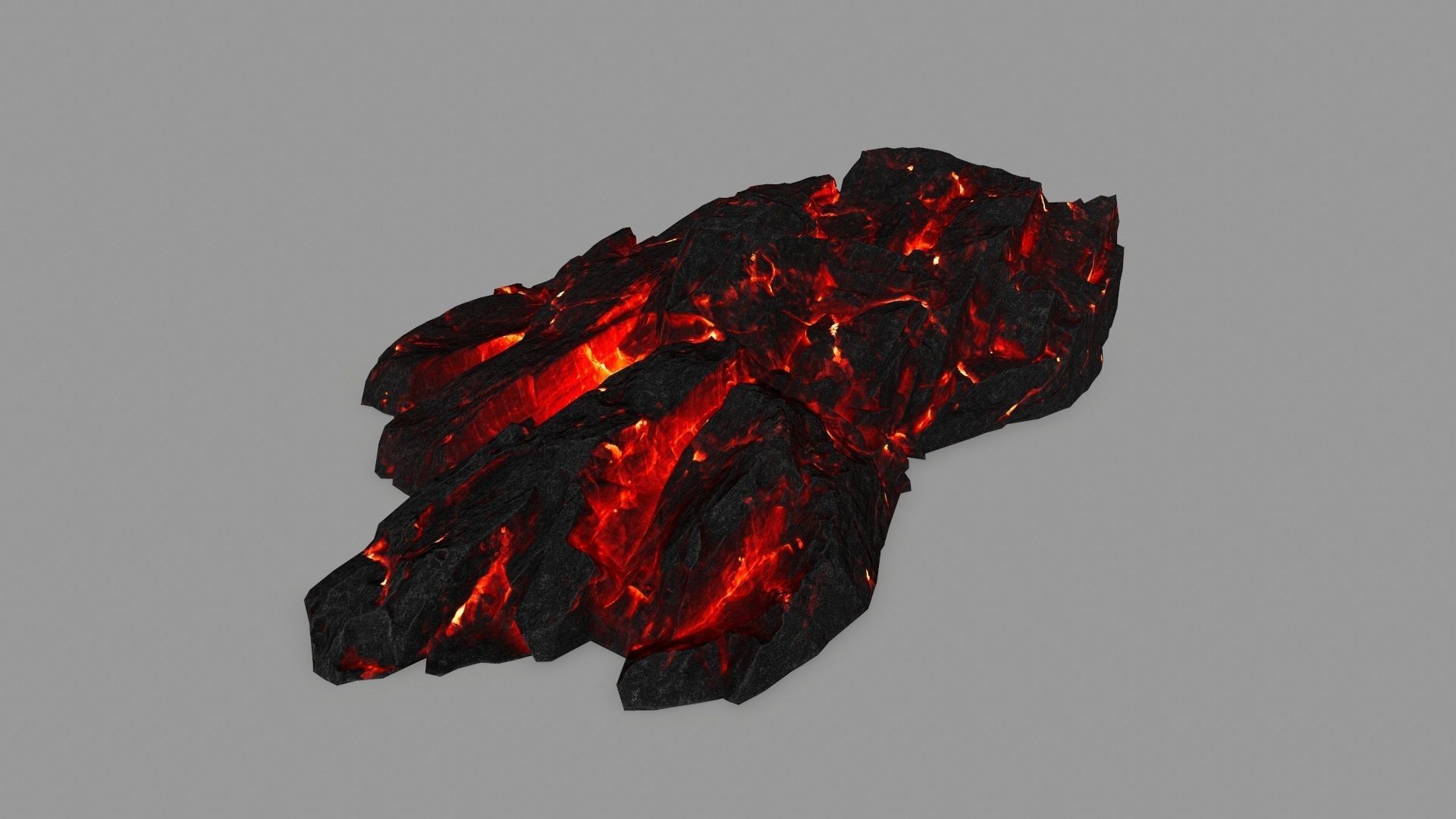 lava rocks  Low-poly 3D model_23