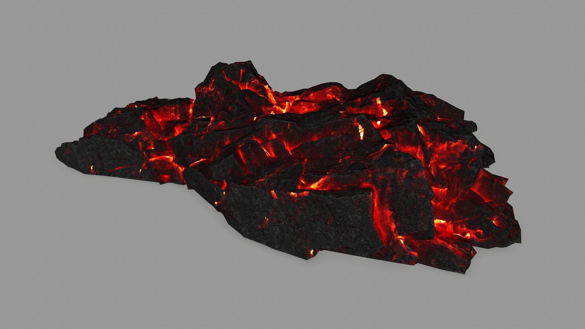 lava rocks  Low-poly 3D model_24