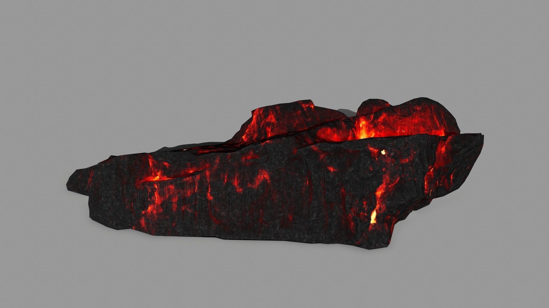 lava rocks  Low-poly 3D model_3
