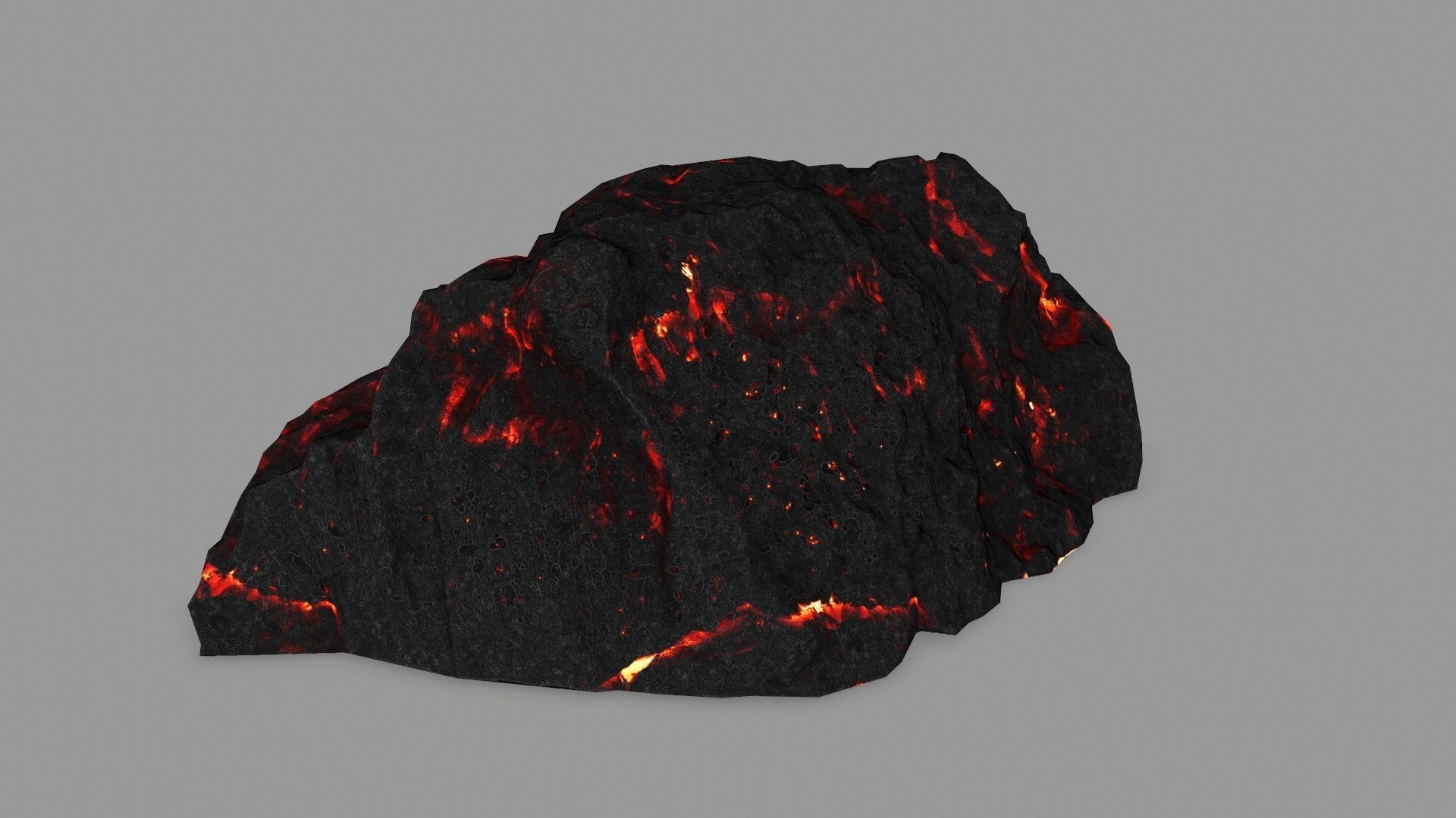 lava rocks  Low-poly 3D model_5
