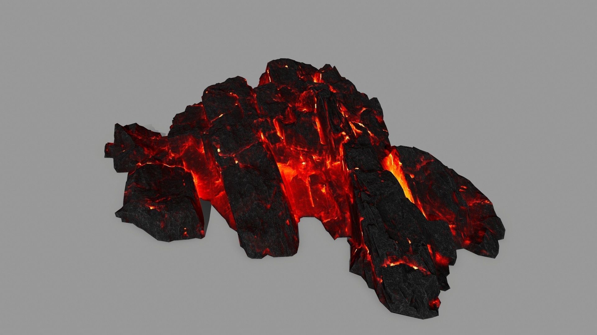 lava rocks  Low-poly 3D model_22