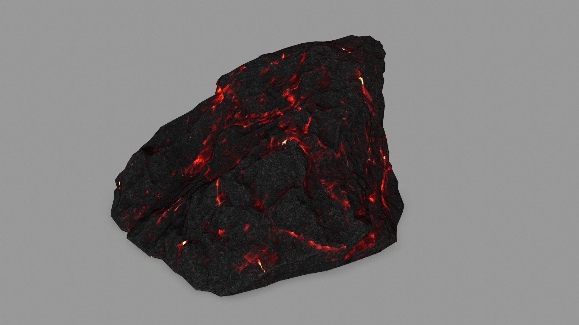 lava rocks  Low-poly 3D model_12