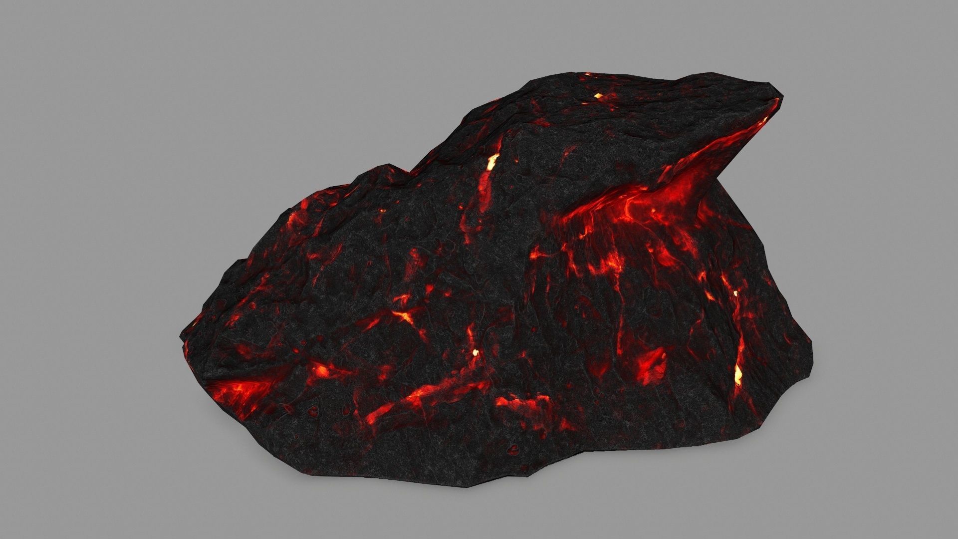 lava rocks  Low-poly 3D model_11