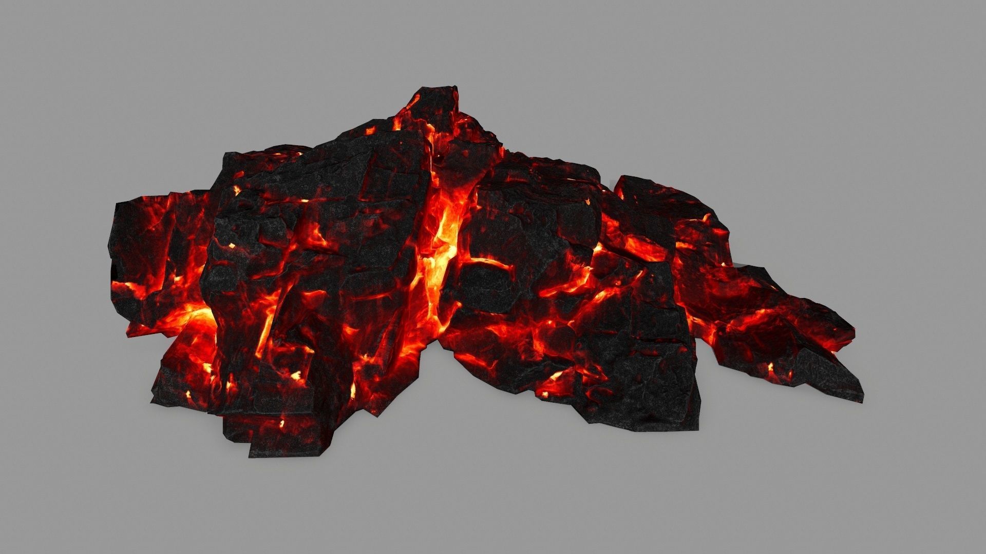 lava rocks  Low-poly 3D model_25