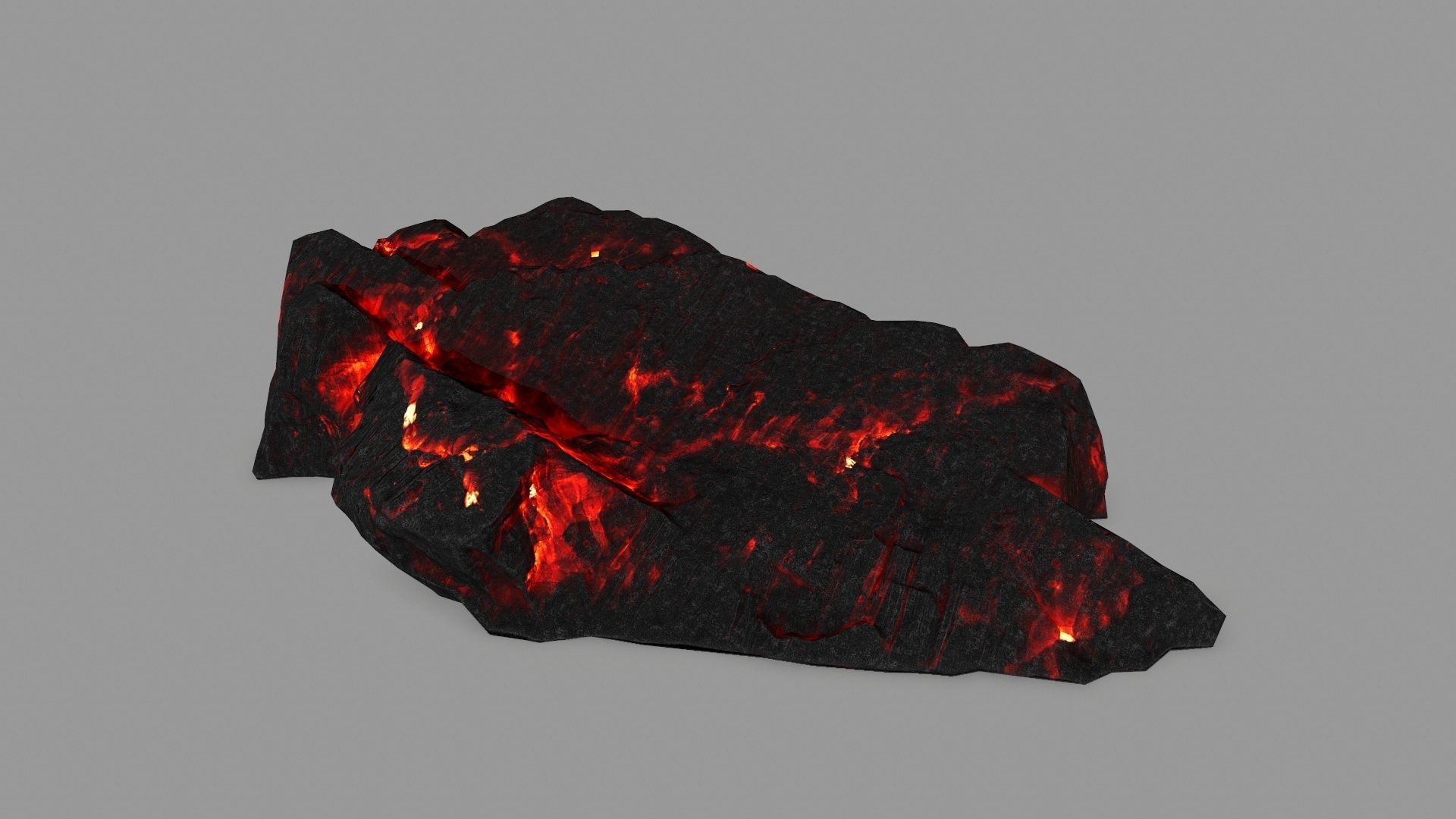 lava rocks  Low-poly 3D model_4