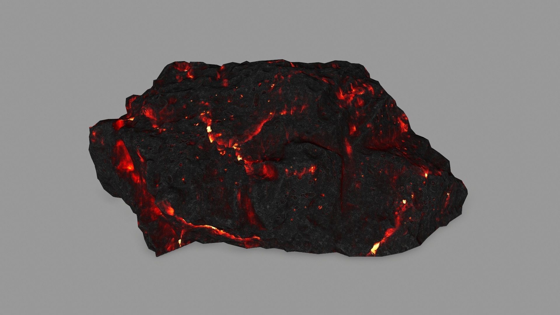 lava rocks  Low-poly 3D model_6