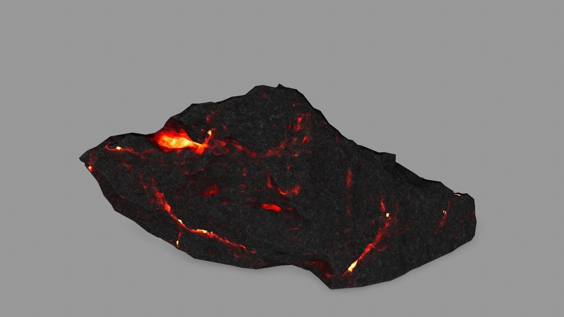 lava rocks  Low-poly 3D model_7